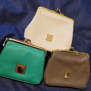 Lot of 3 Dooney & Bourke Large Framed Wallets